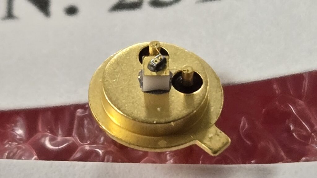 Mounted LED with header and spacer